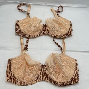 victoria secret bra 32DD lined demi nwot body by Victoria Multicolored L…